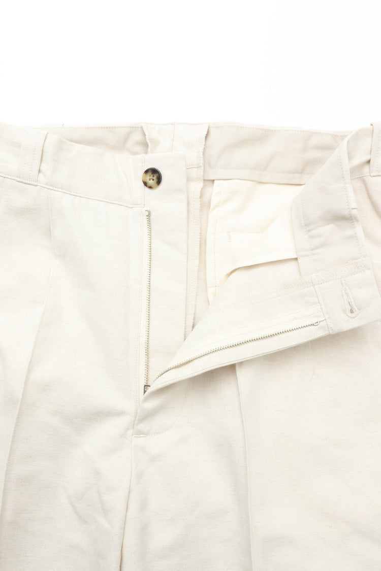 OLD JOE BRAND   FRONT TUCK ARMY TROUSER NATURAL