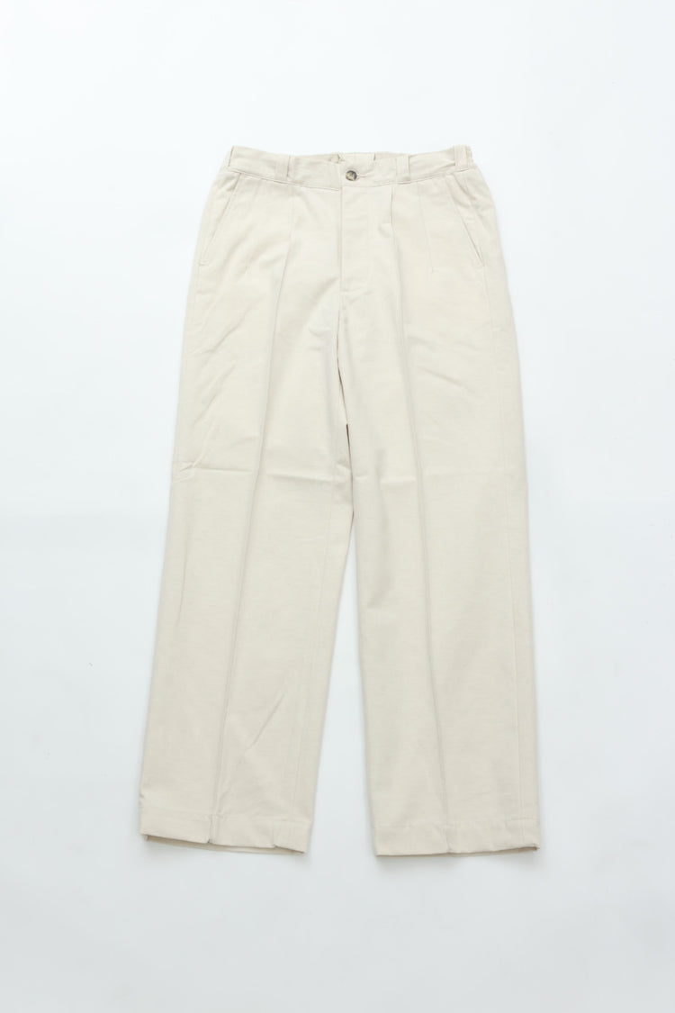OLD JOE BRAND   FRONT TUCK ARMY TROUSER NATURAL