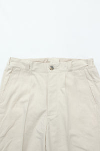 OLD JOE BRAND   FRONT TUCK ARMY TROUSER NATURAL