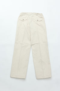 OLD JOE BRAND   FRONT TUCK ARMY TROUSER NATURAL