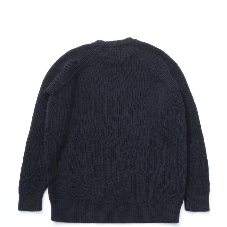 Kerry Woollen Mills / FISHERMAN RIB CREW NECK SWEATER