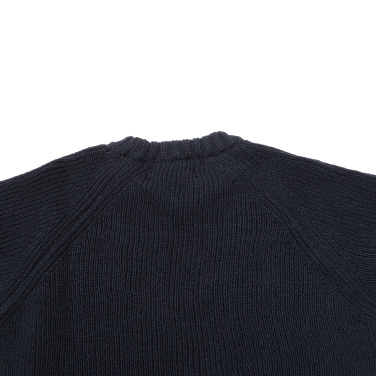 Kerry Woolen Mills / FISHERMAN RIB CREW NECK SWEATER