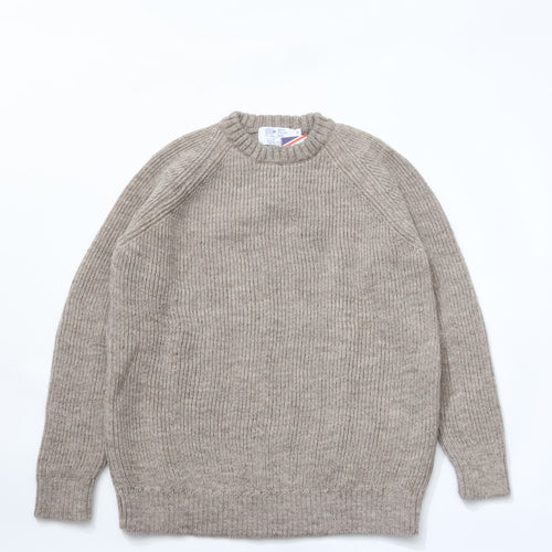 Kerry Woolen Mills / FISHERMAN RIB CREW NECK SWEATER