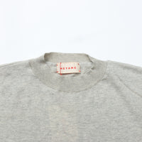 MEYAME / COTTON KNIT TEE HEATHER GREY