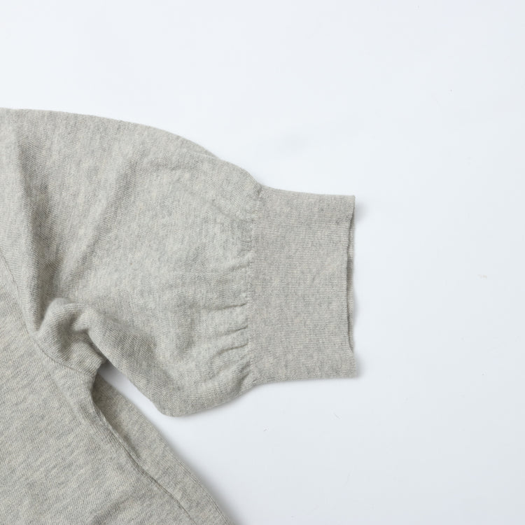 MEYAME / COTTON KNIT TEE HEATHER GRAY