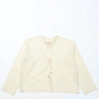 MEYAME / COTTON SILK BLOUSE JACKET CREAM