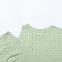 MEYAME / DOT HOLE JACQUARD TEE GREEN