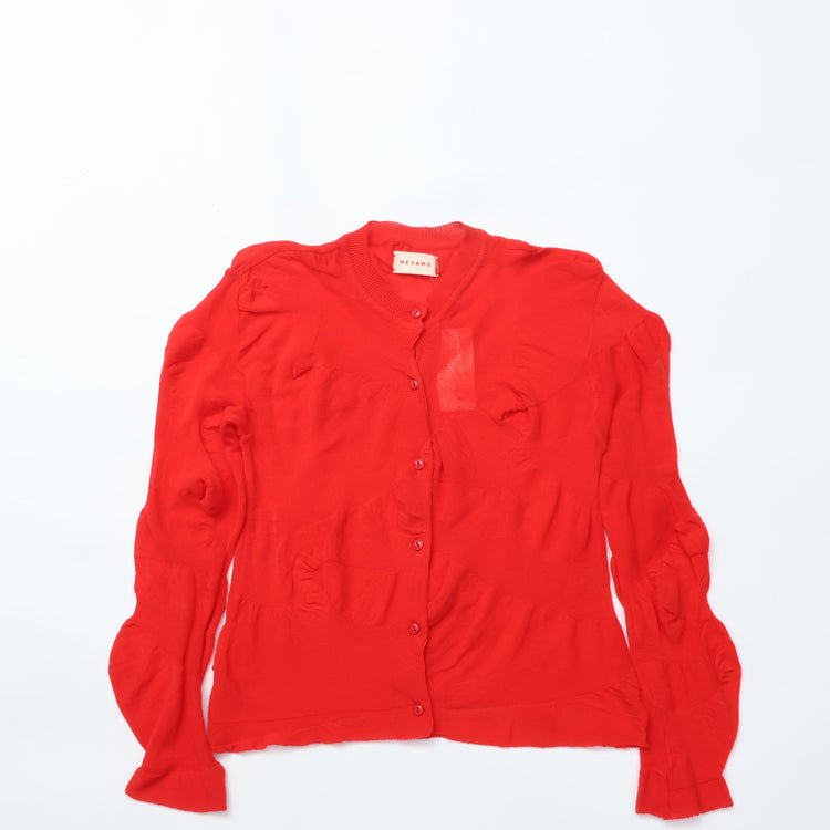 MEYAME / LIGHT KNIT CARDIGAN RED