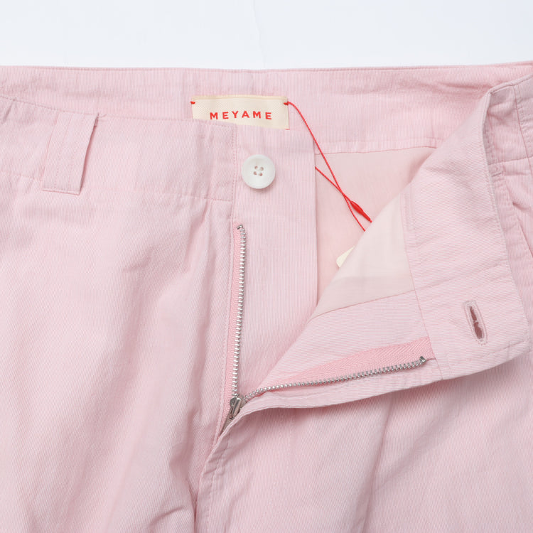 MEYAME / PIN STRIPE SIDE LINE WIDE PANTS PINK