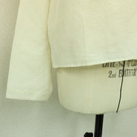 MEYAME / COTTON SILK BLOUSE JACKET CREAM