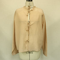 MEYAME / COTTON SILK BLOUSE JACKET PINK