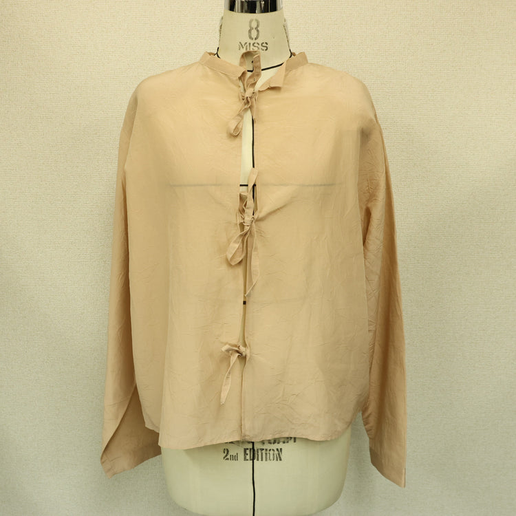 MEYAME / COTTON SILK BLOUSE JACKET PINK