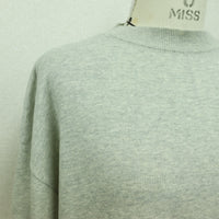 MEYAME / COTTON KNIT TEE HEATHER GRAY