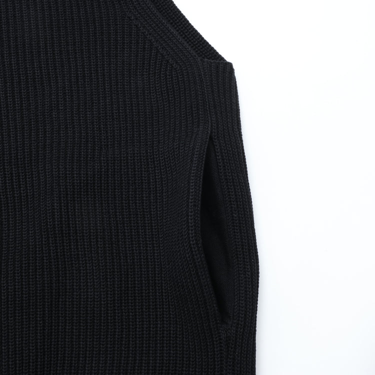 Yonetomi / MERCERIZED COTTON RIB KNIT P/O