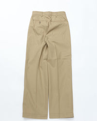 THE SHINZONE / WASHED HIGH WAIST CHINO PANTS BEIGE