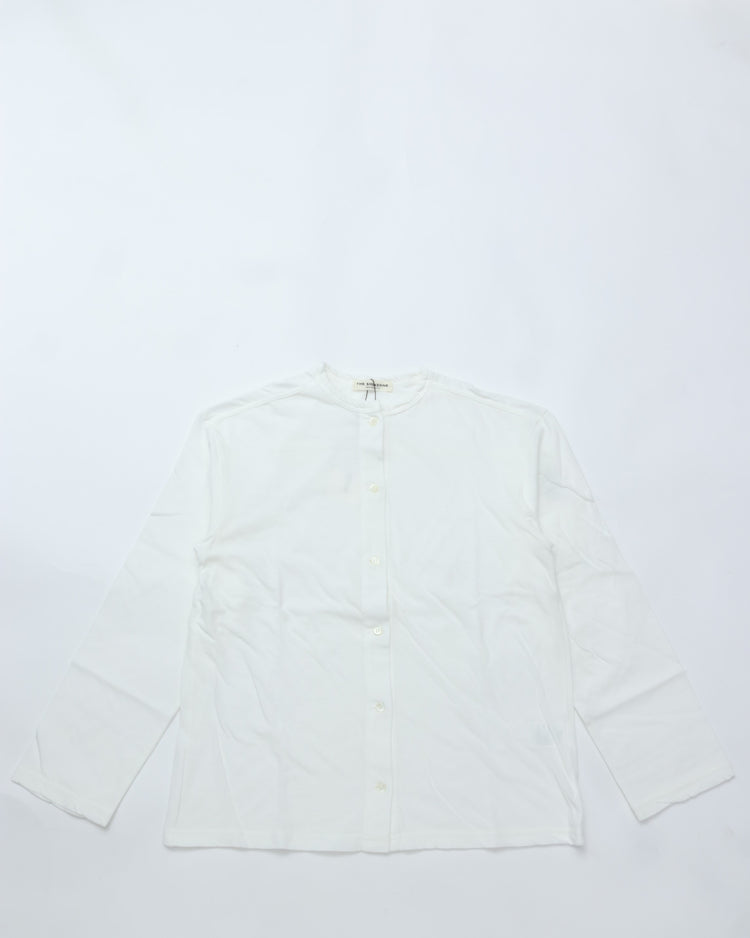 THE SHINZONE / HIGH TWIST COTTON CARDIGAN WHITE