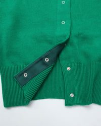 THE SHINZONE / COTTON LONG RIB CARDIGAN GREEN