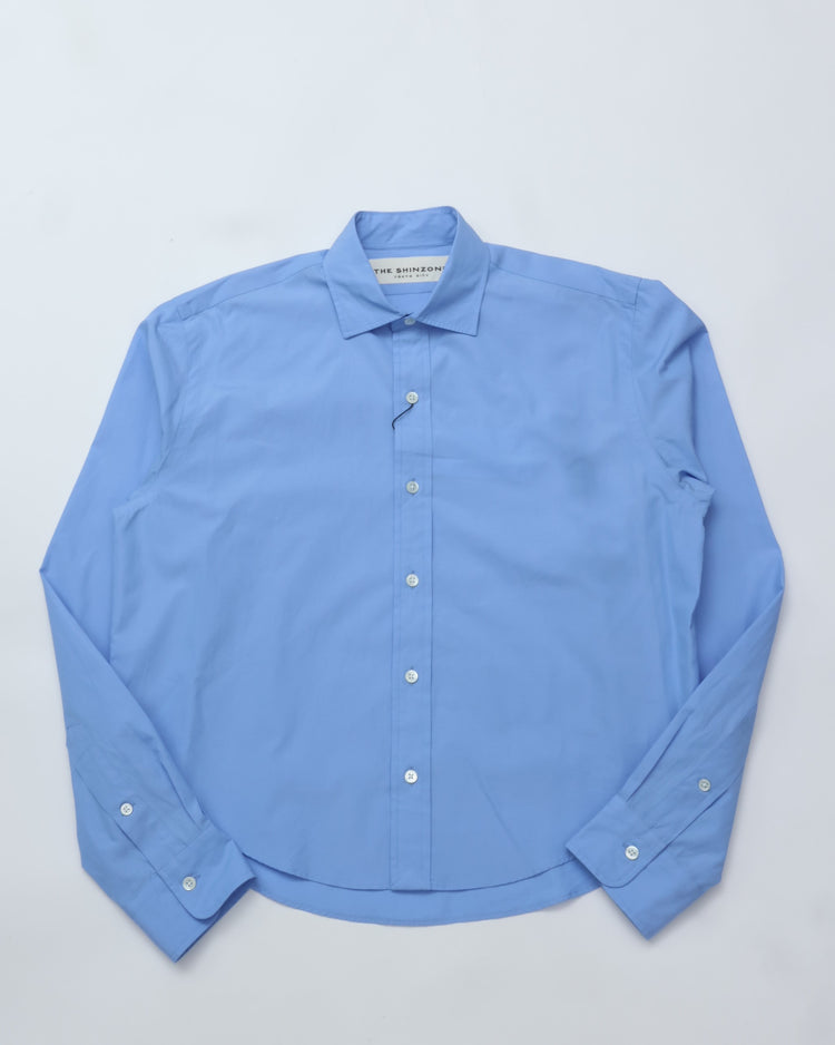 THE SHINZONE / SHORT PECK SHIRT BLUE