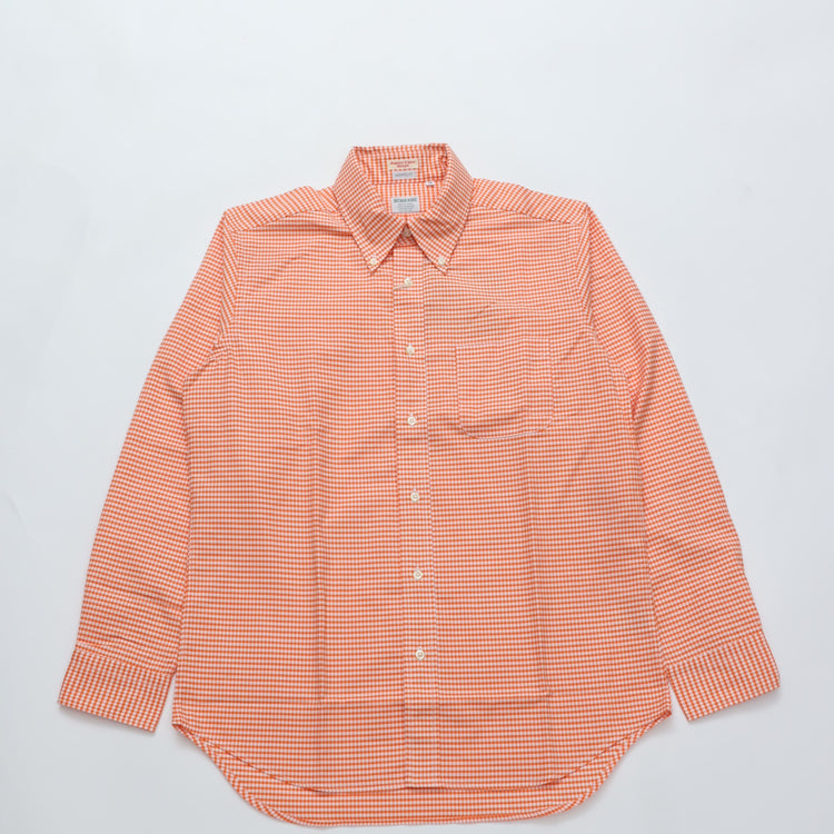 WORKERS / Modified BD Shirt ORANGE CHECK