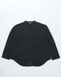 THE SHINZONE / MILITARY HENLEY PULLOVER BLACK