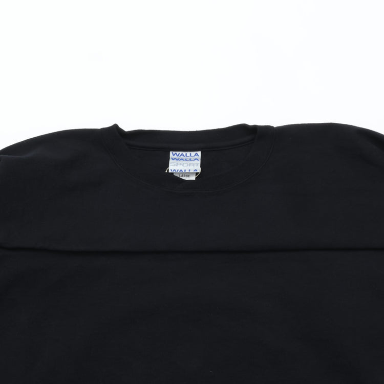 WALLA WALLA SPORT/　9oz 3/4 FOOTBALL TEE BLACK