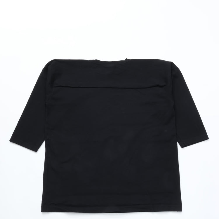 WALLA WALLA SPORT/　9oz 3/4 FOOTBALL TEE BLACK