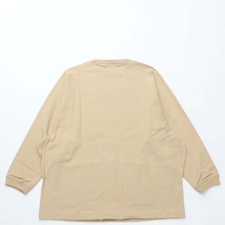 HAVERSACK / ヘビードライ天竺　ラグランロングTシャツ BEIGE