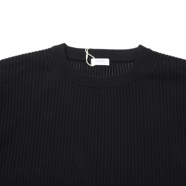 crepuscule / Stripe Mesh P/O BLACK