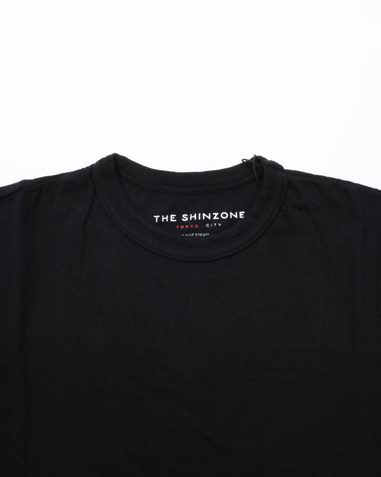 THE SHINZONE / CREW NECK T-SHIRT BLACK