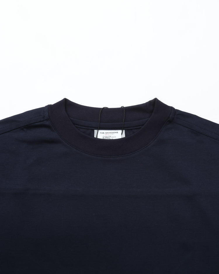 THE SHINZONE / HALF SLEEVE SMART TEE NAVY