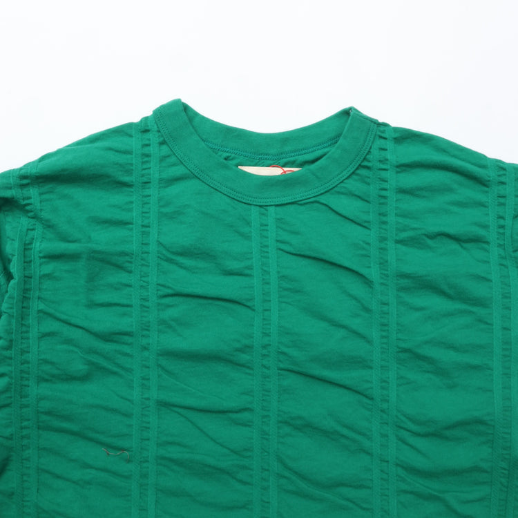 MEYAME / TUCKED JACQUARD PULLOVER GREEN