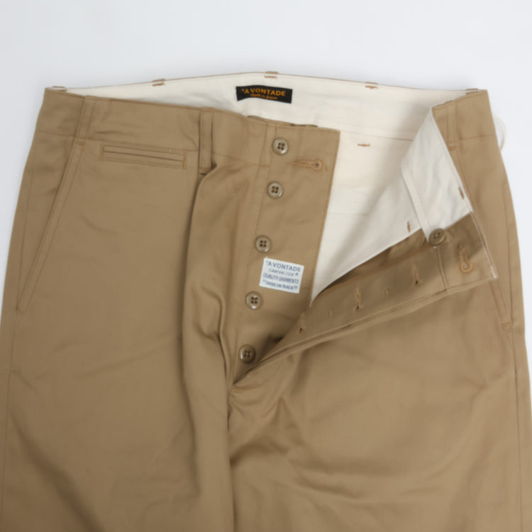 A VONTADE / Type 45 Chino Trousers -Wide Fit –　#1/BEIGE