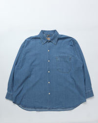 ARMY TWILL / LIGHT DENIM SHIRT BLUE