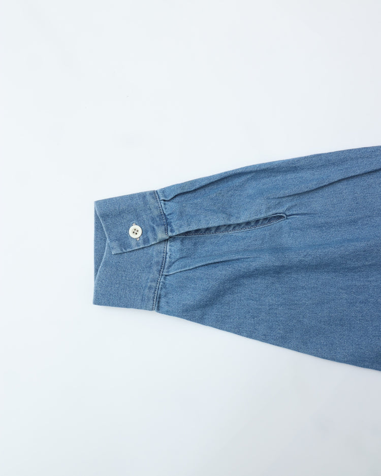 ARMY TWILL / LIGHT DENIM SHIRT BLUE