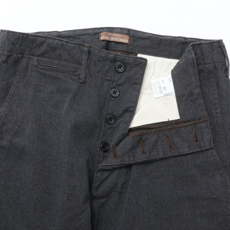 WORKERS / Officer Trousers, Regular Fit, Type2 Serge COTTON SERGE