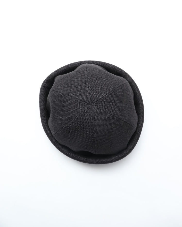 roundabout / Sashiko Roll Cap / Black RA24AW-AC02