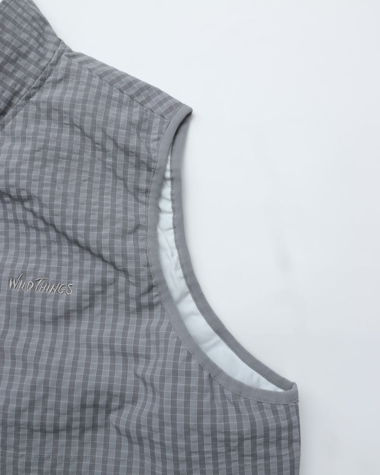 WILD THINGS / ゲッコーリバーシブルベスト GECKO REVERSIBLE VEST GREY