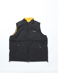 WILD THINGS / ゲッコーリバーシブルベスト GECKO REVERSIBLE VEST BLACK