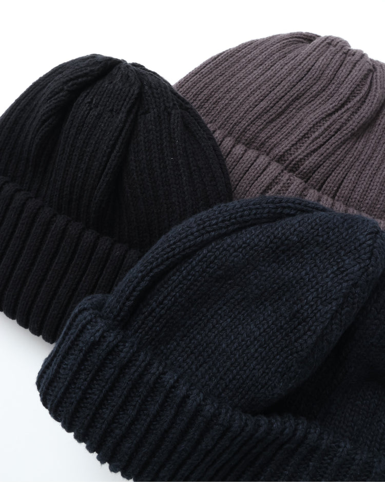 crepuscule / Knit Cap 3 BLACK