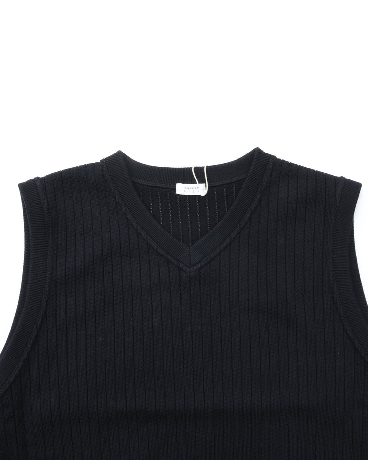 crepuscule / Stripe Mesh Vest