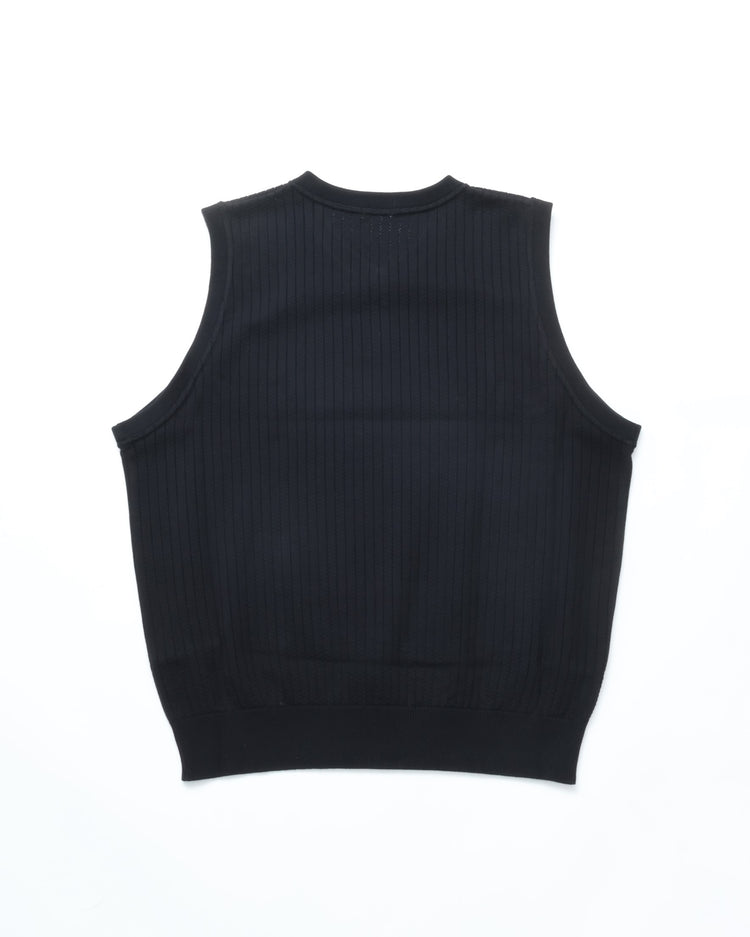 crepuscule / Stripe Mesh Vest