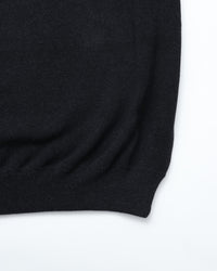 crepuscule / Moss Stitch Polo BLACK