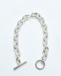 roundabout /  Silver Cross-Over Bracelet