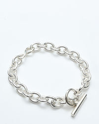 roundabout /  Silver Cross-Over Bracelet