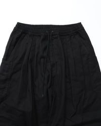 roundabout /  Cotton Serge 3tuck Big Balloon Pants