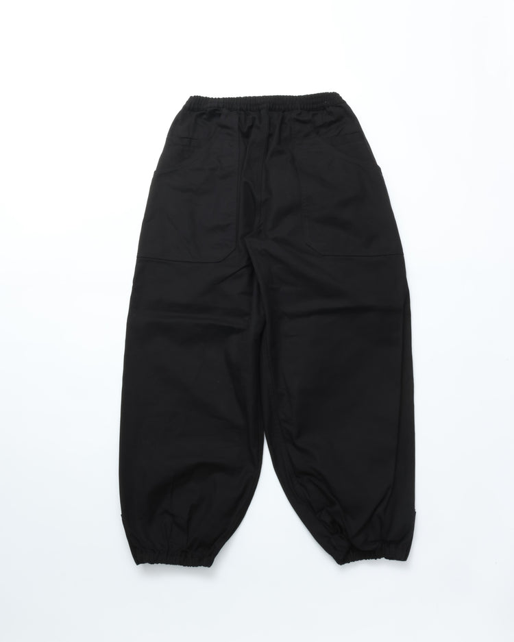 roundabout /  Cotton Serge 3tuck Big Balloon Pants