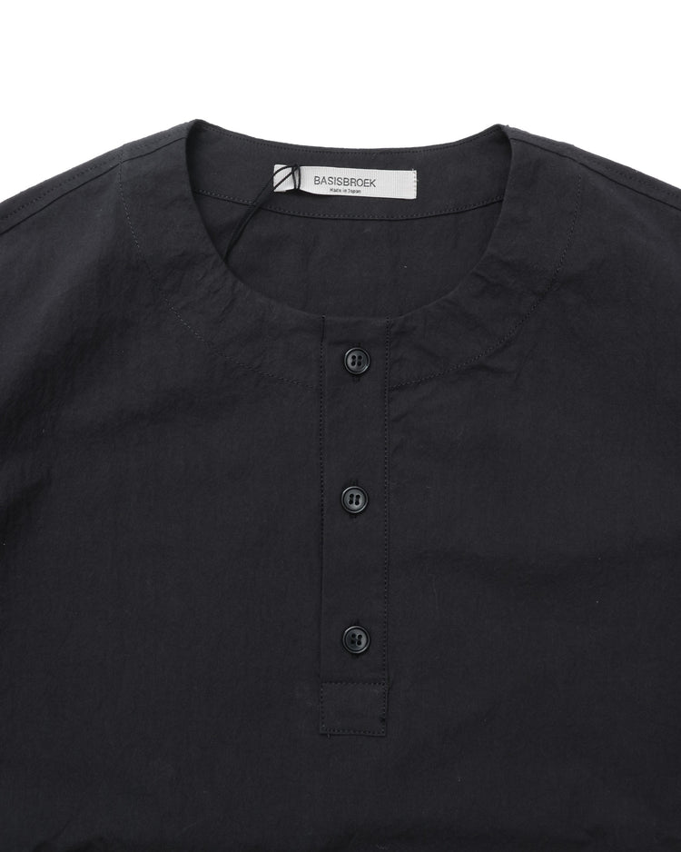 BASISBROEK /  DONKN　HORSE CLOTH HENLY NECK PULLOVER BLACK