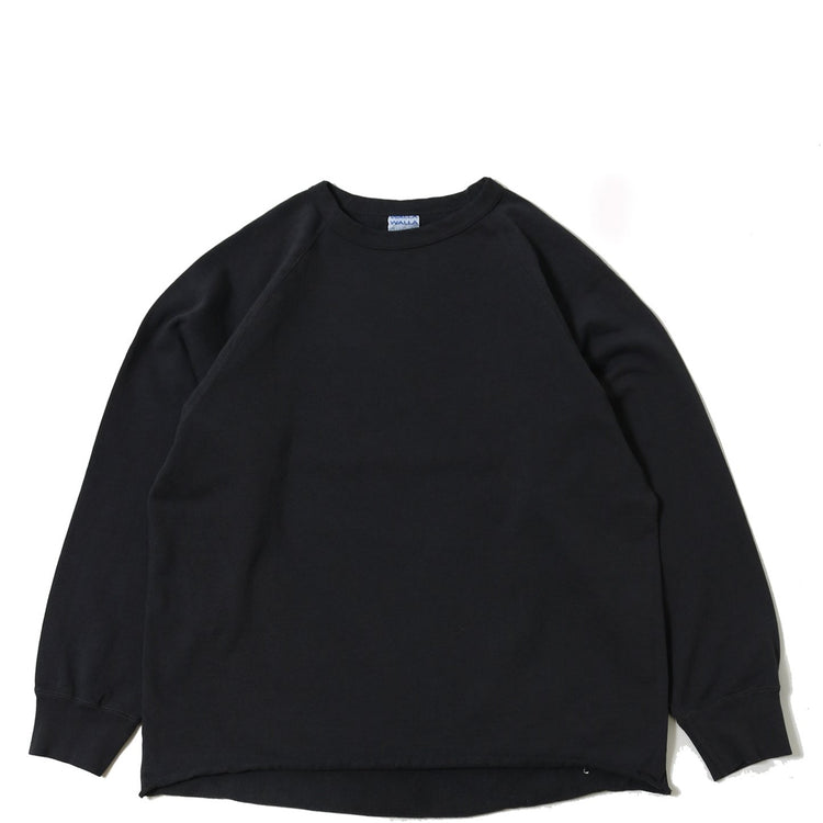 WALLA WALLA SPORT / 13oz CREW SWEAT SHIRT BLACK