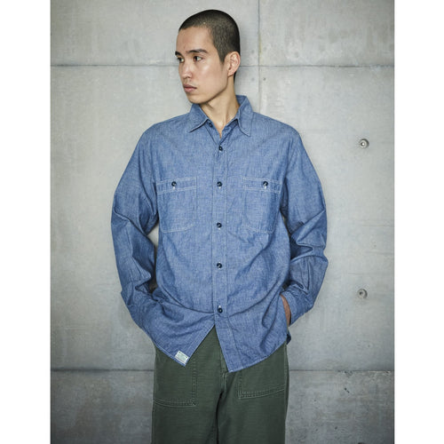 Orslow / CHAMBRAY WORK SHIRT