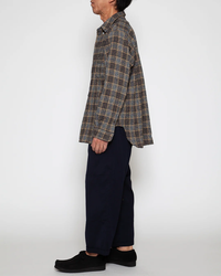 THE CORONA UTILITY CS005 - W.C.W SHIRT PULLOVER / Grey × Brown